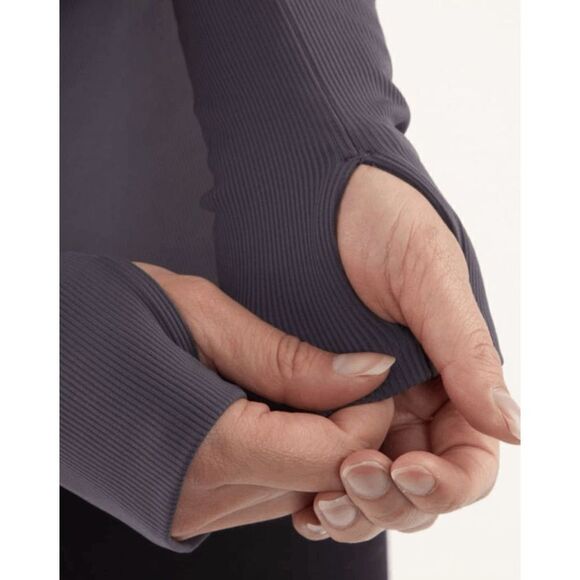 LULULEMON ATHLETICA Dance Studio (Reversible) Jacket in Coal Size 6 - Picture 4 of 7